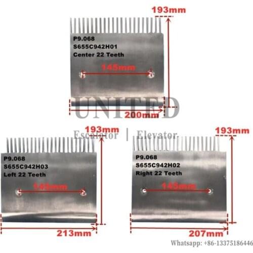5pcs Escalator Comb P9.068 S655C942H01 S655C942H02 S655C942H03