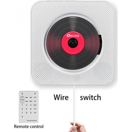 With remote control FM broadcast built-in HiFi USB MP3 speakers, CD player wall-mounted Bluetooth portable home audio Boombox