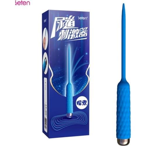 Silicone Urethral Catheters Dilators Play Vibrating Penis Plug Vibrator for Men Relax Massage Electric Shock Insert Sounding Rod