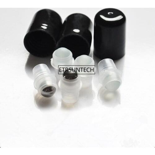 200pcs Steel Bead Ball Plug Glass Perfume Roller Roll on Bottle, Metal Roller Stopper with lids F3818