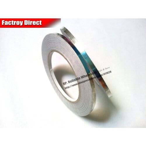 CRAZY PROMOTION! 2PCS 5mm* 40 meters *0.06mm Adhesive Aluminum Foil Tape for Radiation-Resistant EMI Shielding *FREE SHIPPING