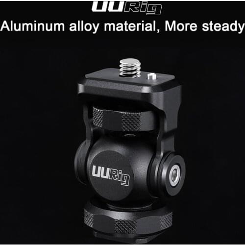 UURig R015 Universal Monitor Adapter Mount Holder with Arri 1/4 Screw Cold Shoe Video Camera Monitor Mount Bracket Cold Shoe
