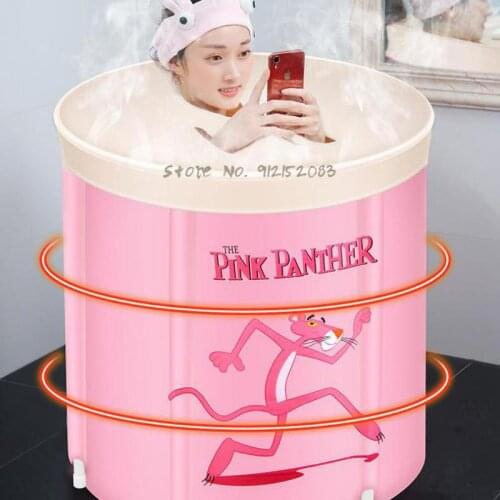 Bath Bucket Adult Folding Bath Bucket Household Artifact Large Bath Tub Bath Bucket Body Bath Tub Round
