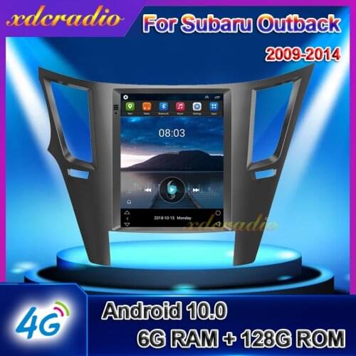 Xdcradio Tesla Style Vertical Screen 10.4" Android 9.0 Car Radio For Subaru Outback Impreza Legacy Navigation Stereo 2009-2014