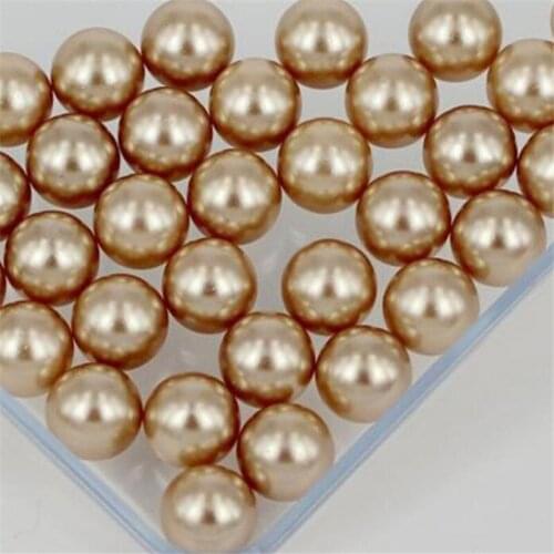 Loose 1.5mm-18mm Lt Coffee Color No Holes Pearl Bead DIY Plastic Imitation Pearl Beads for Garment Hand Craft Art Decoration
