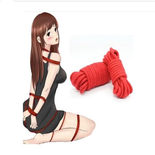 Women Sex Toys For Couples Adult Game Thicken Cotton Bondage Restraint Rope Slave Products Shibari Hogtie Fetish Harnes