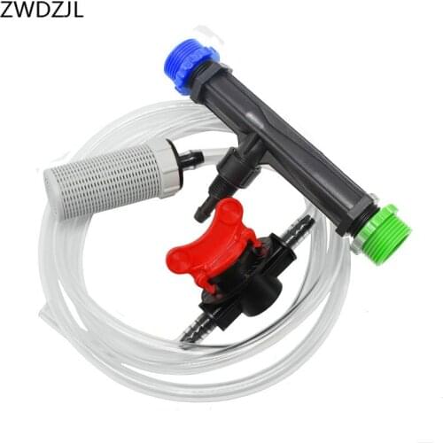 1/2 3/4 Irrigation Venturi fertilizer injector venturi system Automatic Fertilizer Kit Filter built-in weight ball 10set