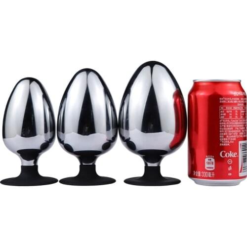 60/70/80mm Big Anal Plug Metal Buttplug Fist Huge Anal Balls Prostate Massage Anal Vaginal Dilatador Sex Toys for Woman Man