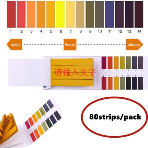 80 Strips/pack PH Indicator Test Strips Full PH Meter PH Controller 1-14st Indicator Litmus Tester Paper Water Soilsting Supply