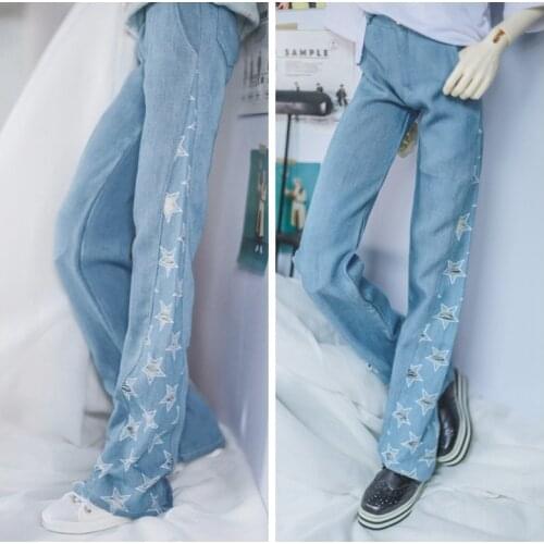 1/4 1/3 Scale BJD Accessories Doll Clothes Casual Retro Flared Jeans for BJD/SD MSD SD13 SD17 SSDF Uncle.Doll not included C825