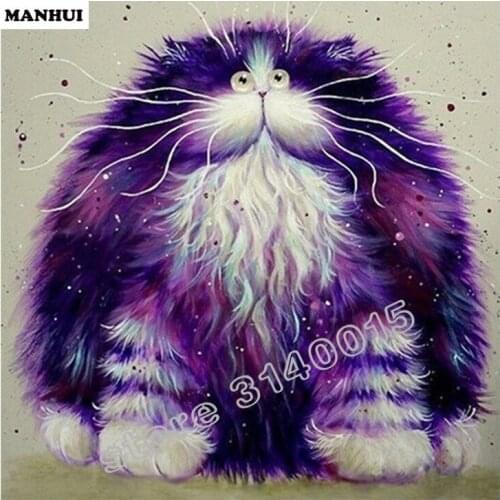Diamond Mosaic A Cat Diy Diamond Painting Full Square Diamond Embroidery Home Decoration Pattern Cartoon Kits ABC042