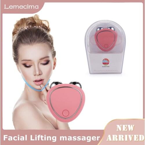Face Lifting Machine Skin Tightening Toning Set Microcurrent Massager Facial Beauty Antiaging Remove Wrinkle Face Device Massage