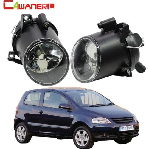 Cawanerl 2 Pieces Car Styling 100W Fog Light H3 Halogen Bulb Daytime Running Lamp 12V For Volkswagen Polo 9N MK4 / Fox 5Z1 5Z3