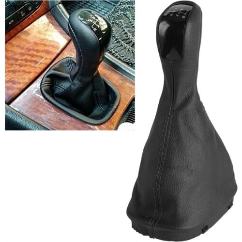 Manual gear shift 6 Speed Gear Shift Knob Gaiter Boot Cover for Mercedes Benz C Class W203 S203 shifter handle New arrives