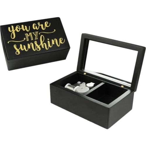 Handmade Wooden You are my sunshine Music Box Birthday Gift For Christmas Birthday Valentines day special gifts for childrens