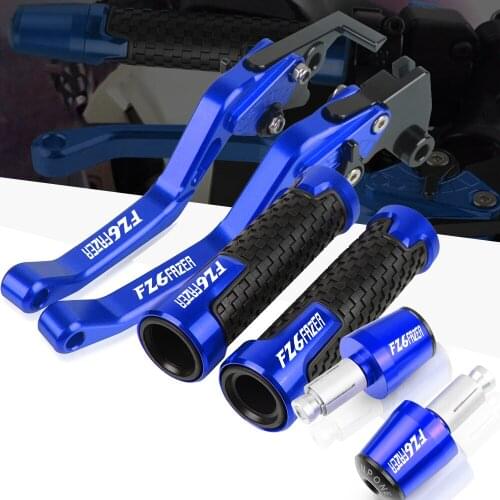 For YAMAHA FZ6FAZER FZ6 FZ 6 FAZER 2004-2010 2005 Motorcycle CNC Adjustable Brake Clutch Levers Handlebar knobs Handle Hand Grip