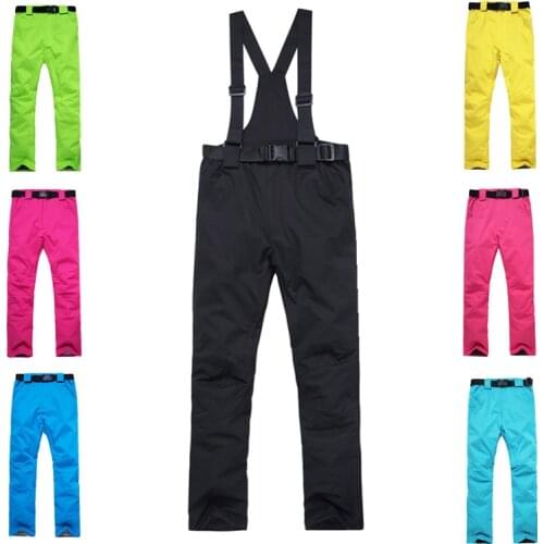 Hot windproof waterproof Ski pants winter outdoor sports high quality Ski pants large size S-XXXL single board warm ski pants