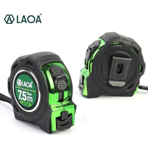 LAOA Roulette Wrestling Metric Chinese Fengshui Style High Precision Double Scales Rubber Covered Measuring Steel Tape