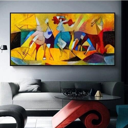 Famous Painting Modern Abstract Picasso Posters and Prints Canvas Painting Print Wall Art for Living Room Home Decor No Frame