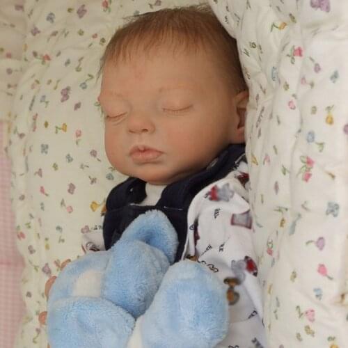 20inch Reborn Doll Kit Alexa Cute Sleeping Baby Newborn Doll Unfinished Unpainted Doll Parts Blank Doll Kit