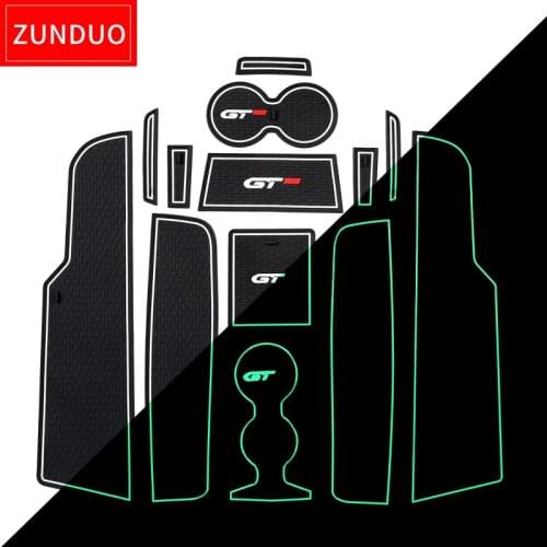 Gate slot pad For Peugeot 307 308 508 2011 - 2018 307SW 307CC T9 508sw 508RXH Interior Door Pad Car Cup Holders Non-slip mats