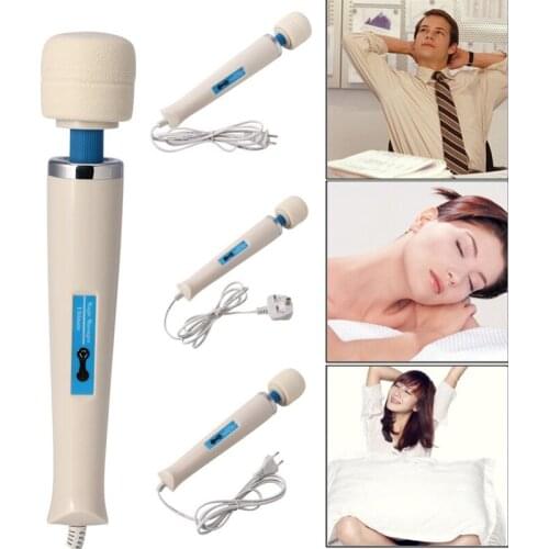 30 Speeds Neck Massager Magic Wand Head Vibrator Massager Body Relax Massage Roller Electrical Prosonal Massager Factory Sale