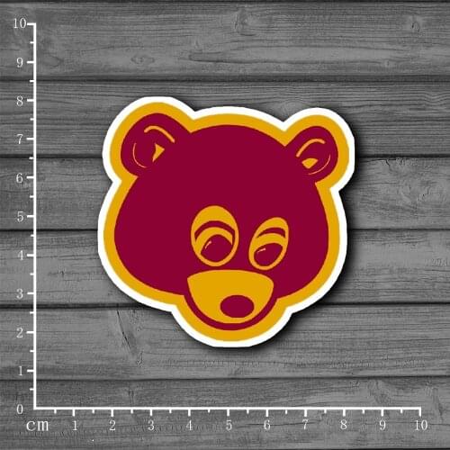 Cute Kanye west bear Stationery Graffiti Suitcase Kids Toys Sticker Decor For Ablum Scrapbooking Laptop Notebook Sticker[Single]