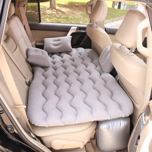 Outdoor Camping Sleeping Pad Cushion Mat Car Inflatable Bed Air Mattress Universal Car Seat Bed with 2 Air Pillows Picnic Mat