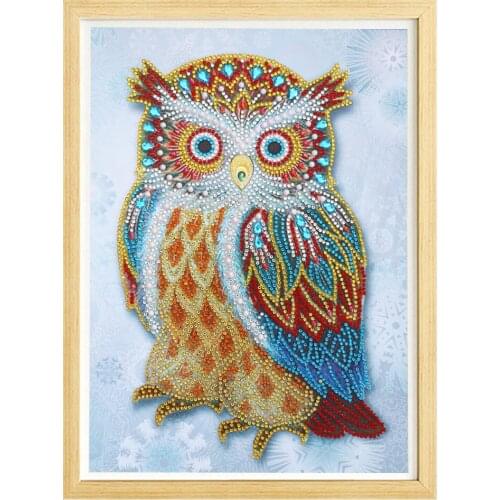 Pintura diamante redondo 5D animal DIY punto de cruz iris mosaico pintura decorativa para el hogar regalo acaba de llegar