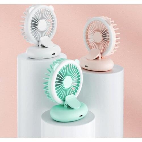 Portable Handheld Simple Fill Light Clip Fan Multifunction USB Charging Mini Fan Mobile Selfie Fill Lamp Adjustable