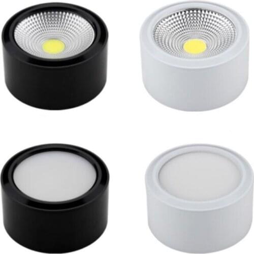 Dimmable Downlight Spot Led Panel Ceiling Lights AC110V/AC220V lighting Surface Mounted 7W 10W ceiling down lamp