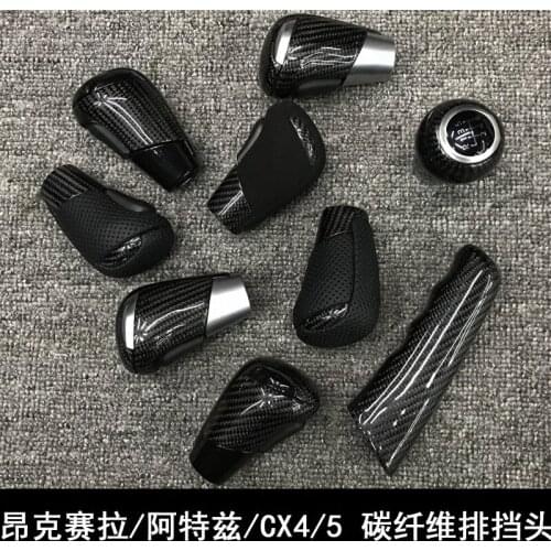 Fit for MAZDA AXELA ATENZA CX-4 CX-5 carbon fiber shift knob gear shift paddle lever gear head handball