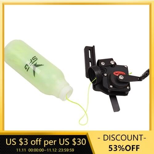Rope Pot Archery Bow Fishing Reel with 40m Rope Bowfishing Tool for Compound Bow Recurve Bow Fishing Tackle