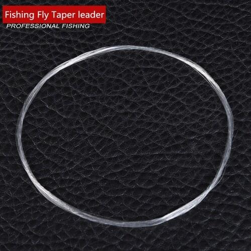 9FT Fly Fishing Brain Line Taper Leader Front Wire Nylon Transparent Fishing Accessory Lure Tool Pesca 0X-6X Sinking