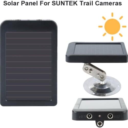 1500mA 7V Hunting Camera Solar Panel Power Supply Charger Battery For Suntek Cameras 5V HC900 HC801 HC700 HC550 HC300 Series