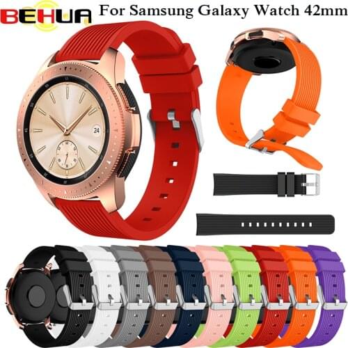 Sport 20mm Silicone strap for Samsung Galaxy Watch 42mm smart watch band For Xiaomi Huami Amazfit Bip BIT PACE Lite Accessories