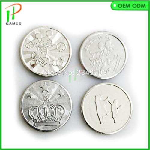 1000pcs Arcade amusement park 25*1.85mm game machine coin token Stainless steel token coin made in China game token