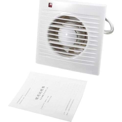 Ventilating Exhaust Extractor Fan For Bathroom Toilet Kitchen Window Wall Mounted 220V 4" Bathroom Kitchen Wall Exhaust Fan
