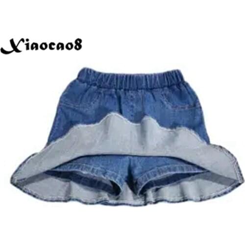 4-16Years Teenage Girls Skirt Shorts Summer Kids Denim Shorts for Big Girls Beach Clothes Toddler Girl Short Pants 6 8 10 12 14