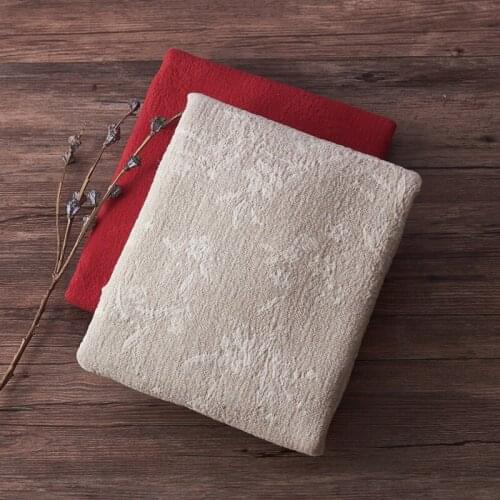 Cotton and linen jacquard tissu Autumn and winter fabric High-end dresses and gowns clothes telas