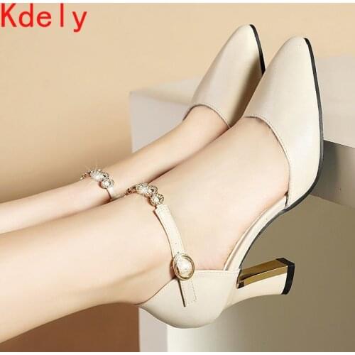 Plus Size OL Office Lady Shoes Faux Suede High Heels Woman Shoes Pointed Toe Dress Shoes Basic Pumps Women Boat zapatos mujer