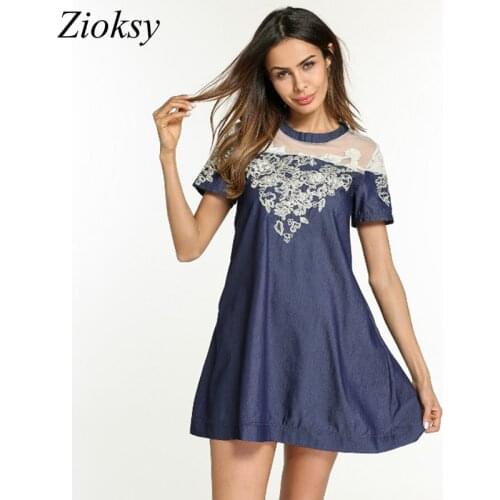 Летние платья-рубашки Zioksy China At AliExpress