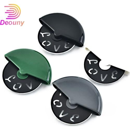 DEOUNY 1/2 Pcs Creative Round Pizza Hob Stainless Steel Non-Stick Biscuit Cake Spatula Cutter Pizz Wheel Knife Kitchen Tools