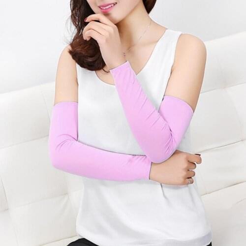 1 Pair Arm Sleeves Unisex Sunscreen Milk Fiber Fabric Cycling Fishing Golf Arm Sleeves Cover for Outdoor Summer Travel