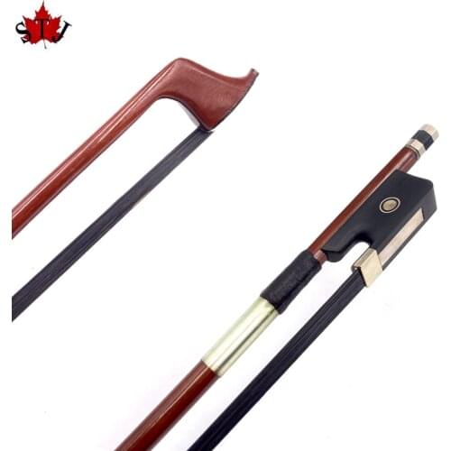 1pcs of black bow hair brazilwood 4/4 student cello bow,ebony frog