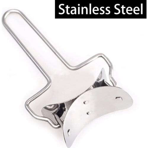 1PC Dough Roller Cutter diameter 7cm Dumpling Wrapper Maker Ravioli Pierogies Pasta Crimper Rolling Blade Creative Pastry Tools