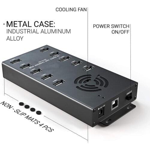 10-Port usb charging hub can charge 10 devices (iPhone /iPad / cellphone / tablet / DC /MP3 / MP4 / PSP and other devices)
