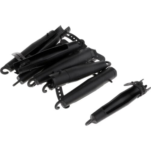 10pcs Sea Rock Fishing Rod Cap Tip Protector Fish Pole Head Cover Sleeve Black Accessories