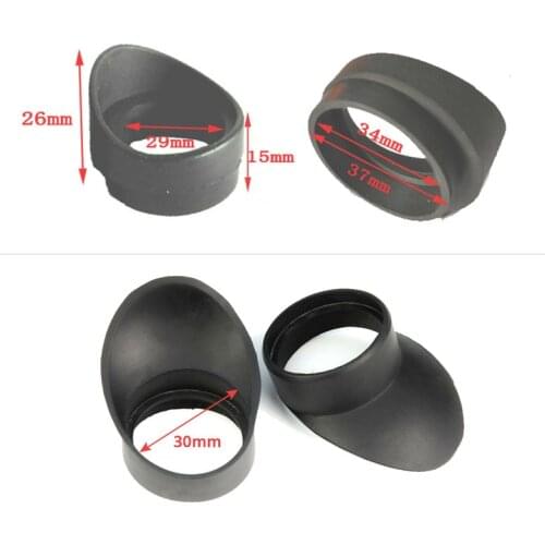 2PCS High Elasticity Rubber Eyepiece Eye Cups Guards for Microscope Eyepiece Telescope Camera