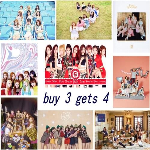 K-POP Twice Album TT Feel Special FANCY CHEER UP Posters Wall Stickers Coated Paper Prints Livingroom Bedroom Home Art Bran